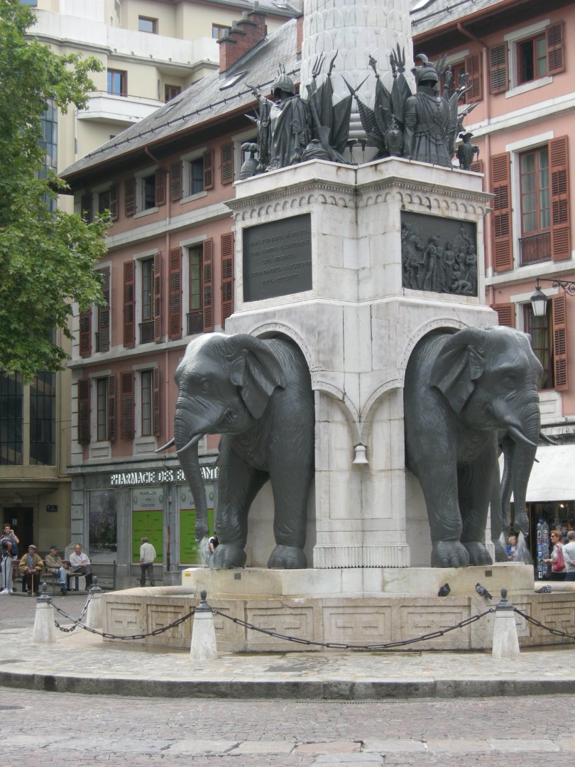 Elephant Fountain in Chambery