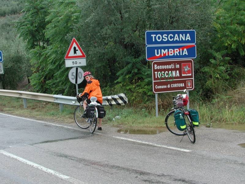 Entering Tuscany